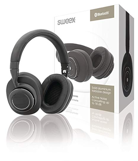 Headphones black Sweex